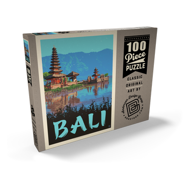 Bali: Ein atemberaubendes tropisches Paradies, Vintage Poster 100 Puzzle Schachtel Ansicht2