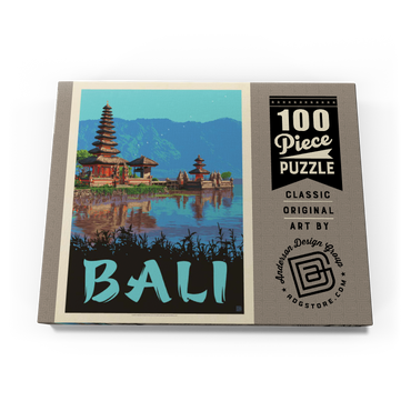 Bali: Ein atemberaubendes tropisches Paradies, Vintage Poster 100 Puzzle Schachtel Ansicht3