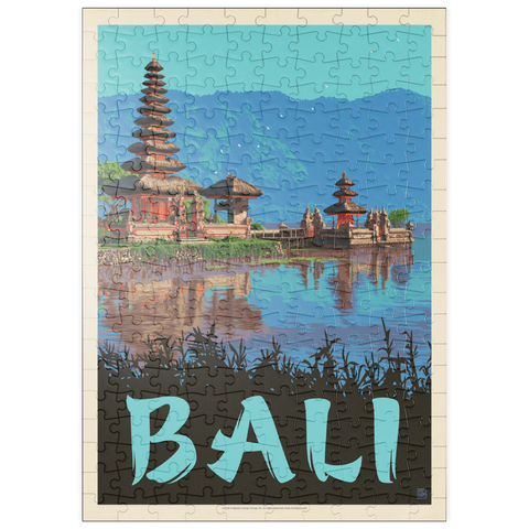 puzzleplate Bali: Ein atemberaubendes tropisches Paradies, Vintage Poster 200 Puzzle