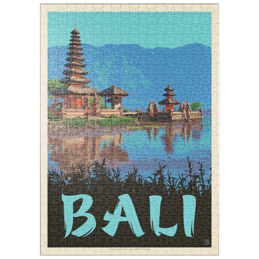 puzzleplate Bali: Ein atemberaubendes tropisches Paradies, Vintage Poster 500 Puzzle