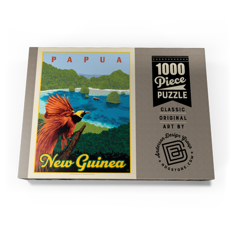 Papua New Guinea: Ein Paradies biologischer Vielfalt, Vintage Poster 1000 Puzzle Schachtel Ansicht3