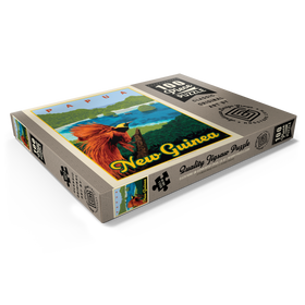 Darstellung des Puzzle Motivs Papua New Guinea: Ein Paradies biologischer Vielfalt, Vintage Poster - Puzzleteile: 100