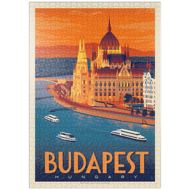 puzzleplate Hungary: Budapest, Vintage Poster 1000 Puzzle
