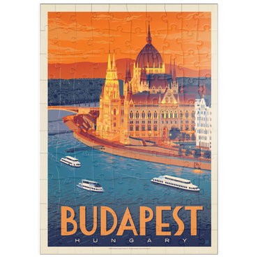 puzzleplate Hungary: Budapest, Vintage Poster 100 Puzzle
