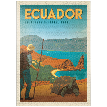 puzzleplate Ecuador: Galapagos National Park, Vintage Poster 1000 Puzzle