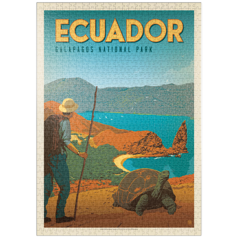 puzzleplate Ecuador: Galapagos National Park, Vintage Poster 1000 Puzzle