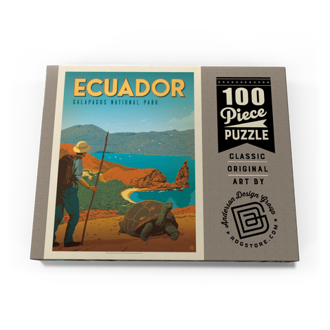 Ecuador: Galapagos National Park, Vintage Poster 100 Puzzle Schachtel Ansicht3