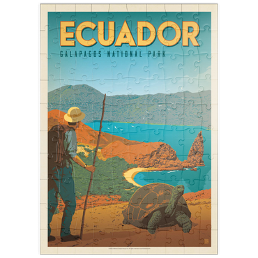puzzleplate Ecuador: Galapagos National Park, Vintage Poster 100 Puzzle