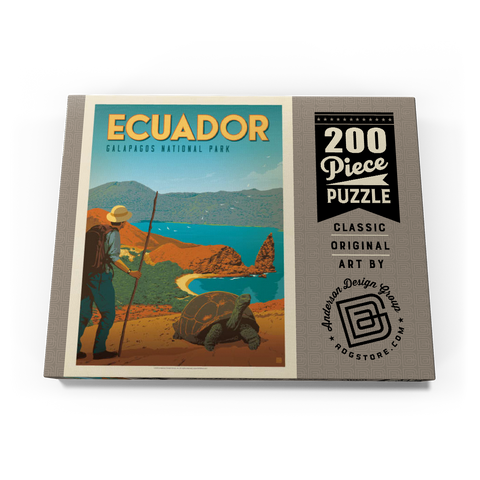 Ecuador: Galapagos National Park, Vintage Poster 200 Puzzle Schachtel Ansicht3