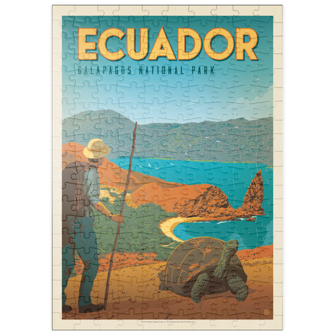 puzzleplate Ecuador: Galapagos National Park, Vintage Poster 200 Puzzle