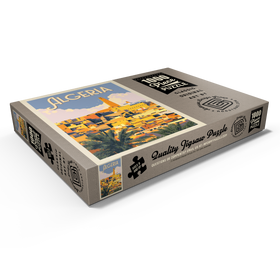 Darstellung des Puzzle Motivs Algerien: Unvergesslicher nordafrikanischer Charme, Vintage Poster - Puzzleteile: 1000