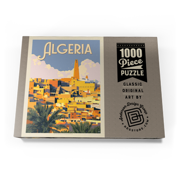 Algeria: Unforgettable North African Charm, Vintage Poster 1000 Puzzle Schachtel Ansicht3