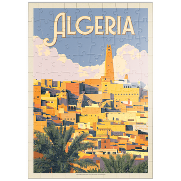 puzzleplate Algeria: Unforgettable North African Charm, Vintage Poster 100 Puzzle