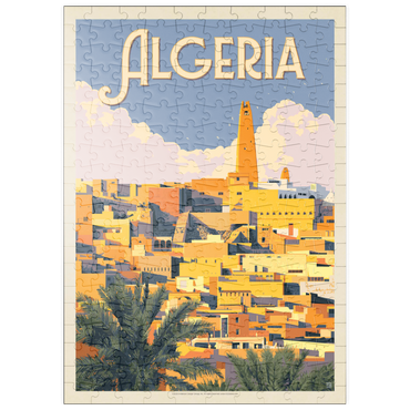 puzzleplate Algeria: Unforgettable North African Charm, Vintage Poster 200 Puzzle