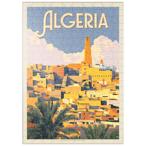 puzzleplate Algeria: Unforgettable North African Charm, Vintage Poster 200 Puzzle