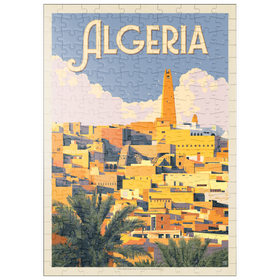 Darstellung des Puzzle Motivs Algerien: Unvergesslicher nordafrikanischer Charme, Vintage Poster - Puzzleteile: 200