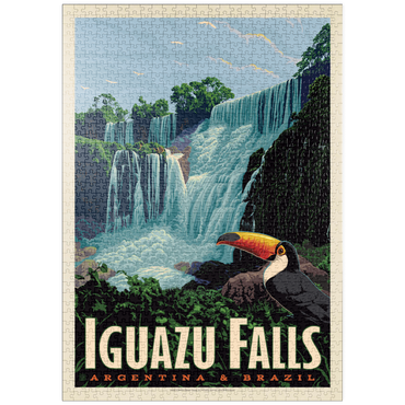 puzzleplate Iguazú Falls: Argentina & Brazil, Vintage Poster 1000 Puzzle