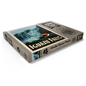 Darstellung des Puzzle Motivs Iguazú Falls: Argentina & Brazil, Vintage Poster - Puzzleteile: 200