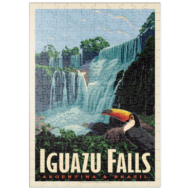puzzleplate Iguazú Falls: Argentina & Brazil, Vintage Poster 200 Puzzle