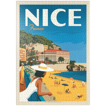 puzzleplate France: Nice, Vintage Poster 1000 Puzzle