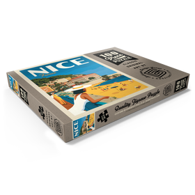 Darstellung des Puzzle Motivs Frankreich: Nizza, Vintage Poster - Puzzleteile: 100