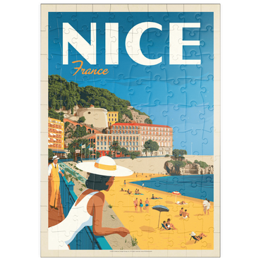 puzzleplate France: Nice, Vintage Poster 100 Puzzle