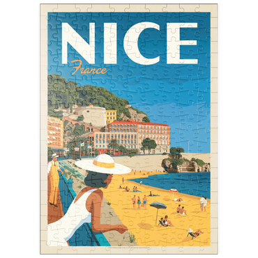 puzzleplate France: Nice, Vintage Poster 200 Puzzle
