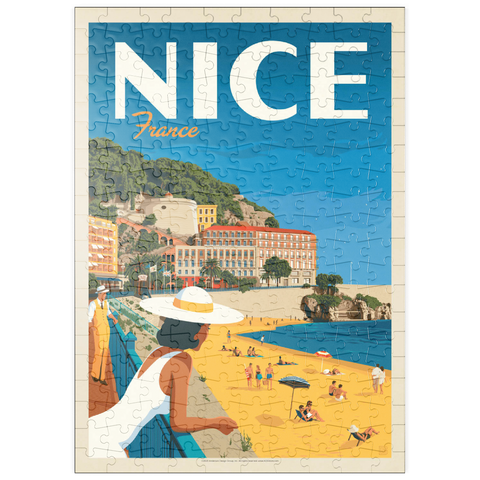 puzzleplate France: Nice, Vintage Poster 200 Puzzle