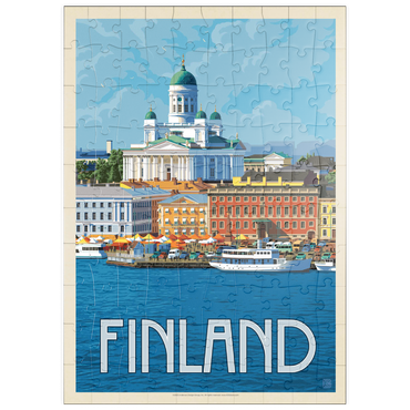 puzzleplate Finland: Helsinki, Vintage Poster 100 Puzzle