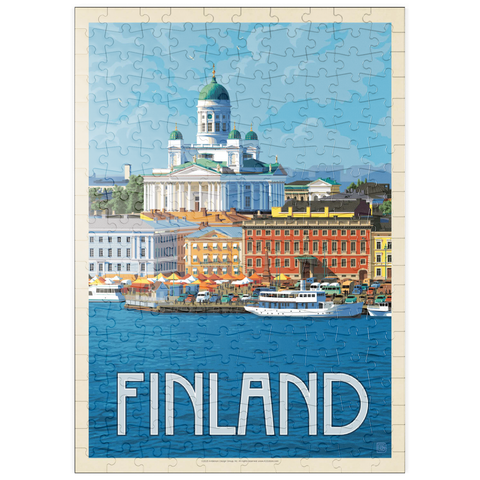 puzzleplate Finland: Helsinki, Vintage Poster 200 Puzzle