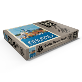 Darstellung des Puzzle Motivs Finland: Helsinki, Vintage Poster - Puzzleteile: 500