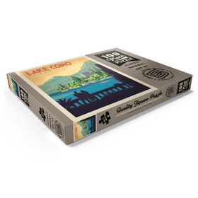 Darstellung des Puzzle Motivs Italien: Comer See, Vintage Poster - Puzzleteile: 100