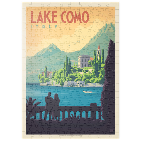 puzzleplate Italy: Lake Como, Vintage Poster 200 Puzzle