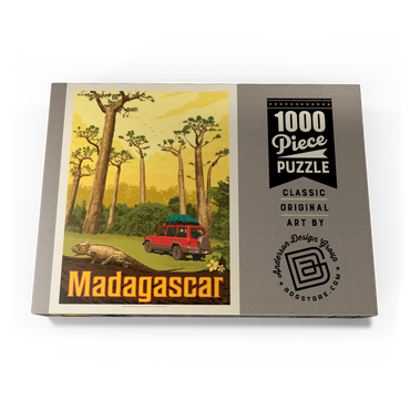 Madagascar: The Eighth Continent, Vintage Poster 1000 Puzzle Schachtel Ansicht3