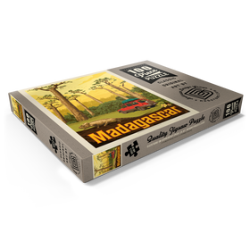 Darstellung des Puzzle Motivs Madagaskar: Der achte Kontinent, Vintage Poster - Puzzleteile: 100
