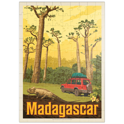 puzzleplate Madagascar: The Eighth Continent, Vintage Poster 100 Puzzle