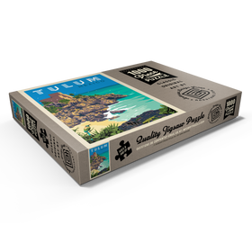 Darstellung des Puzzle Motivs Mexiko: Tulum, Vintage Poster - Puzzleteile: 1000