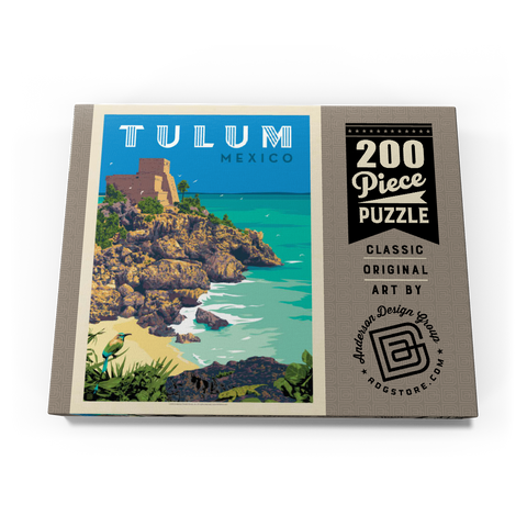 Mexico: Tulum, Vintage Poster 200 Puzzle Schachtel Ansicht3