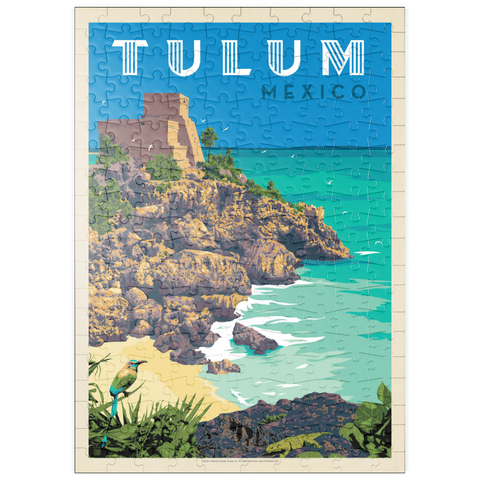 puzzleplate Mexico: Tulum, Vintage Poster 200 Puzzle