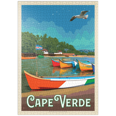 puzzleplate Cape Verde: A Volcanic Archipelago, Vintage Poster 1000 Puzzle