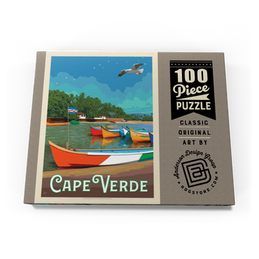 Cape Verde: A Volcanic Archipelago, Vintage Poster 100 Puzzle Schachtel Ansicht3