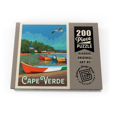 Cape Verde: A Volcanic Archipelago, Vintage Poster 200 Puzzle Schachtel Ansicht3
