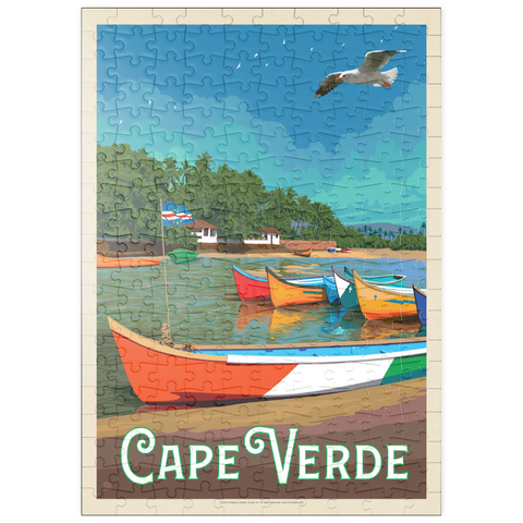 puzzleplate Cape Verde: A Volcanic Archipelago, Vintage Poster 200 Puzzle