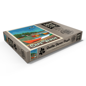 Darstellung des Puzzle Motivs Kap Verde: Ein vulkanischer Archipel, Vintage Poster - Puzzleteile: 500