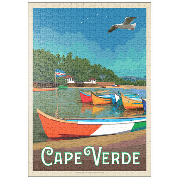 puzzleplate Cape Verde: A Volcanic Archipelago, Vintage Poster 500 Puzzle
