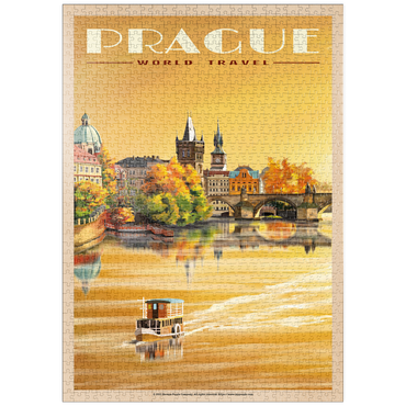 puzzleplate Prague, Charles Bridge - A Sunset's Old Town View 1000 Puzzle