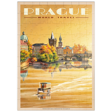 puzzleplate Prague, Charles Bridge - A Sunset's Old Town View 100 Puzzle