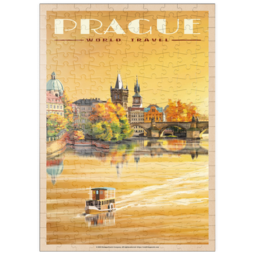 puzzleplate Prague, Charles Bridge - A Sunset's Old Town View 200 Puzzle