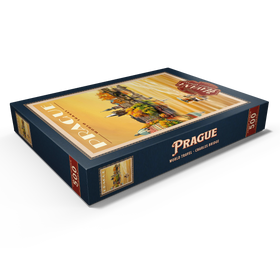 Darstellung des Puzzle Motivs Prag, Karlsbrücke - A Sunset's Old Town View - Puzzleteile: 500