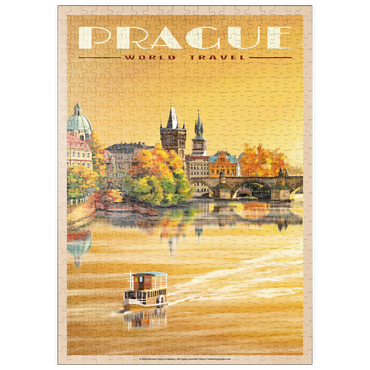 puzzleplate Prague, Charles Bridge - A Sunset's Old Town View 500 Puzzle